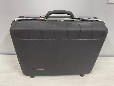 Starflite Hardshell 1960 1970 18  Buisness Case MCM Black Suitcase W/keys • $19