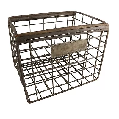 Vintage Australian Tooth & Co Beer Bottle Galvanised Delivery Crate (40x30x30cm) • $68