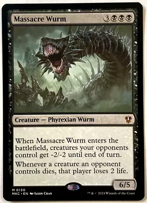 MTG Massacre Wurm Commander: Murders At Karlov Manor 0130 NM • $5.50