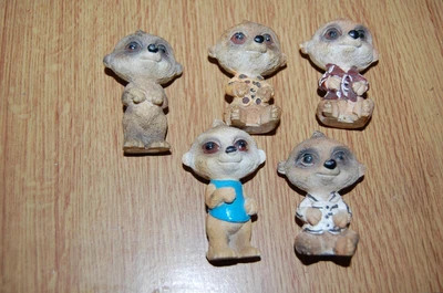 £1.25 • Buy 5 X Meerkat Ornaments. 2.25 Inches Tall