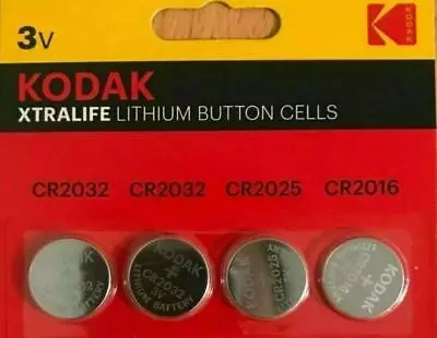 Kodak XTRALIFE CR2032 CR2025 CR2016 Button Coin Cell Battery • £2.49