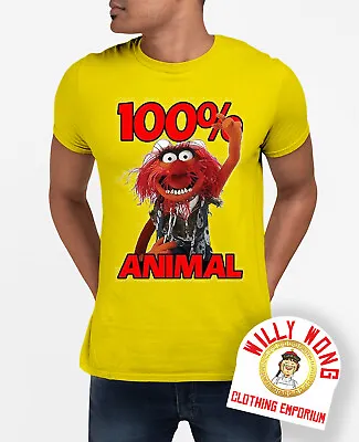 Animal 100% T-Shirt Movie Retro Classic Original Sci Fi Music Muppet • £9.99