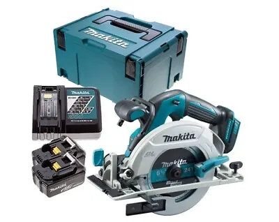 £340 • Buy Makita DHS680Z 18V Brushless Circular Saw With 2 X 5Ah Batteries, Charger, Case