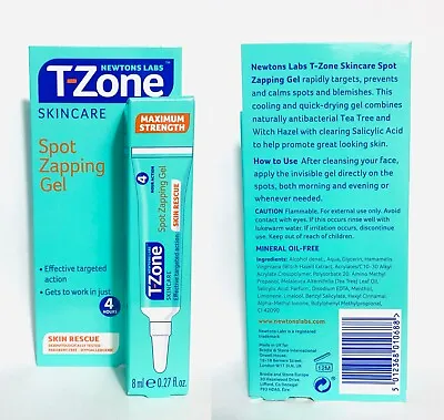 Zapping Gel T-Zone Skin Care Rapid Action Spot Gel Fast Postage UK Seller 8ml  • £4.49