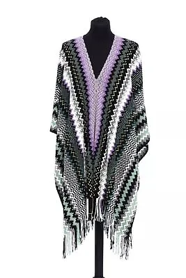 Missoni Multicolor Wool Poncho • $272.46