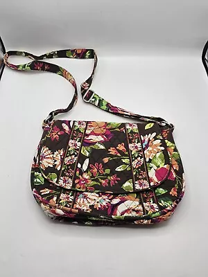 Retired Vera Bradley Little Flap Hipster Crossbody Purse Handbag English Rose • $23.99