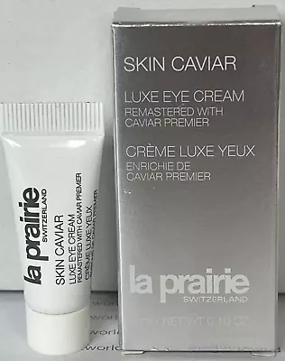 La Prairie Skin Caviar Luxe Eye Cream Remastered 0.1 Oz 3 ML NEW Deluxe Sample • $15.99