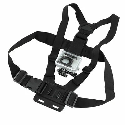 $12.99 • Buy Head Helmet Strap Chest Harness Mount GoPro 3+ 4 5 6 7 8 Accessories Chesty Set