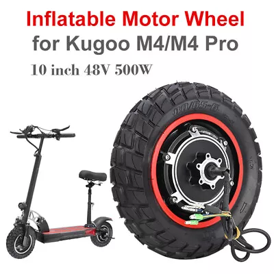 48V 500W Electric Scooter Hub Motor 10In E-Scooter Inflatable Rubber Tire • $76.99