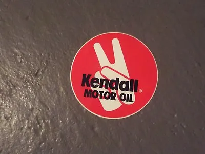  Kendall Motor Oil Sticker 3  Round Vintage Great Shape Free Shipping • $2.95