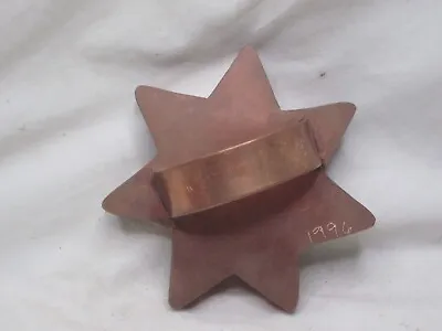 Vintage Michael Bonne Copper Country Living Star Snowflake Cookie Cutter 1996 • $72.25