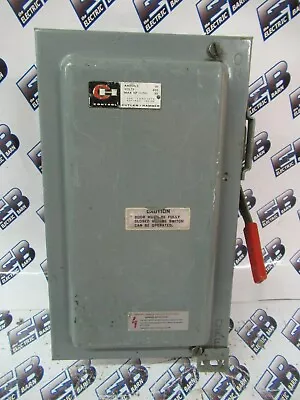 Cutler Hammer DH361ND 30 Amp 600 Volt 3P4W Fusible Vintage Disconnect - OS • $70