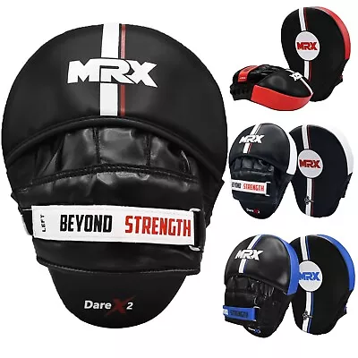 Boxing Pads Curved Boxing Mitts Leather Adjustable MMA Muay Thai Kickboxing • $13.99