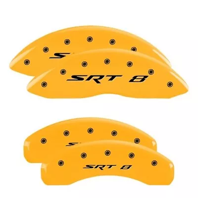 MGP Caliper Covers Set Of 4 Yellow Finish Black SRT 8 • $289