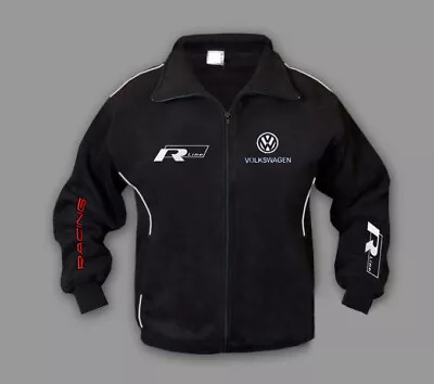 New Mens Volkswagen R-Line Fleece Jacket With High Quality Embroidered Logos • $59.64