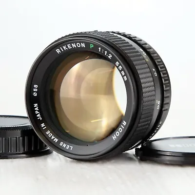 【Rare!】 Ricoh Rikenon P 55mm F/1.2 MF Std. Lens For Pentax K Mount SLR Camera JP • $259.99