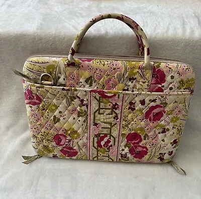 Vera Bradley Laptop Bag Hard Sides Make Me Blush Pattern 2010 VG Condition • $13