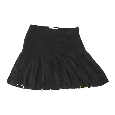 Versace For H&M Womens Black Pleated Skirt | Vintage High End Designer VTG • $75.80