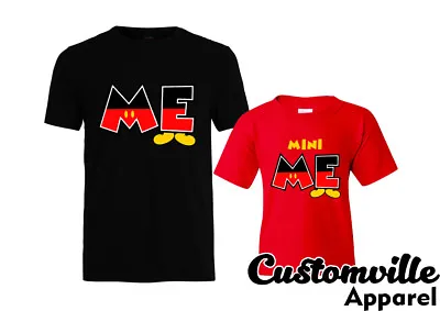 Me & Mini Me Cute Mickey Dad Son Daughter Matching T Shirts Family Vacation Trip • $14.95