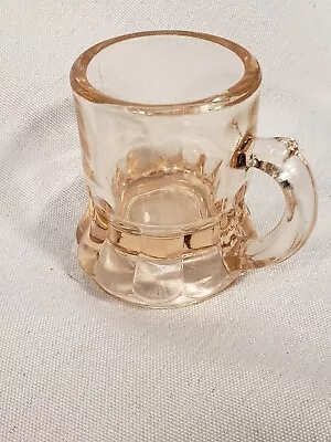 Vintage Mini Beer Mug - Shot Glass - Pink - Federal Glass • $5