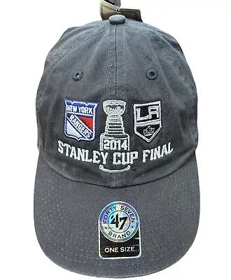 '47 NHL New York Rangers LA Kings 2014 Stanley Cup Final One Size Hat Gray • $13.99