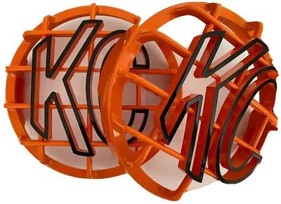 KC Light Cover KC HiLITES 6” Orange & Black Stone Guard Kc Rock Guards • $59.60