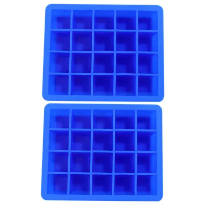 2pcs Ice Cube Tray Refrigerator Ice Box Large Ice Cube Moulds • £15.24