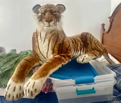 Giant Realistic Stuffed Tiger  • $97