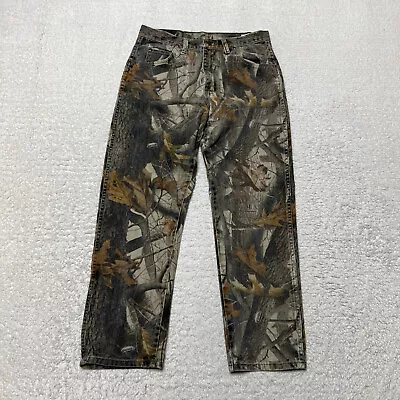 Wrangler Jeans Men 32x30 Brown Camo Pro Gear Real Tree Hunting Outdoors Vintage • $34.95