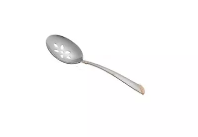 MIKASA Eclipse Gold 18/8 Stainless Steel Pierced Serving Spoon/Tablespoon Korea • $32.99