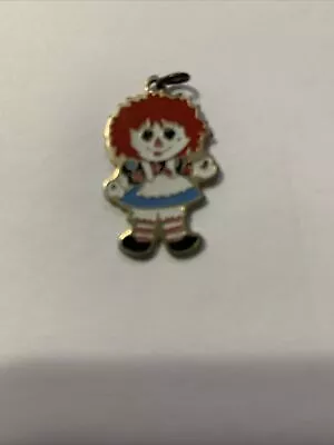 Raggedy Ann Charm For Necklace Vintage 1970’s Sterling Silver Enamel • $19.99