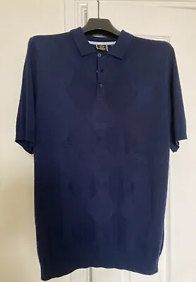 Merc - Stokes Knitted Polo  Medium • £10