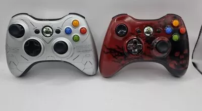 XBOX 360 GEARS OF WAR CONTROLLER & Halo Reach Controller Broken Spares Repaires  • £29.99