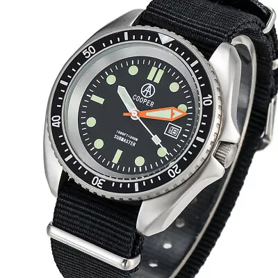 Cooper Submaster ROYAL NAVY  MILITARY DIVERS WATCH BRAND NEW (orange Hand ) • $118.22