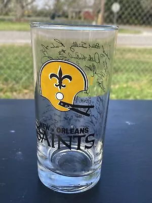 $9.95 • Buy VINTAGE NEW ORLEANS SAINTS GLASS NFL Wendy’s 1988 Promo Louisiana