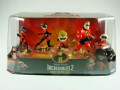 DISNEY-PIXAR INCREDIBLES 2 FAMILY FIGURINE PACK - NIB - Free Shipping  • $19.89