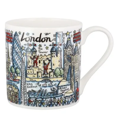 London Landmarks Mug McLaggan Picturemaps Capital City Bone China Cup Gift Mug • £16.50
