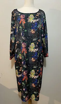 $80 • Buy Pom Amsterdam Floral Shift Dress Size 4 AU 14