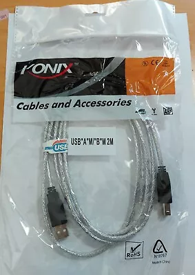 $5.50 • Buy High-Speed USB 2 Metre Premium 1.8M Type A Male - B Male Printer Cable 