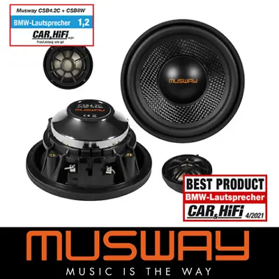 £209.99 • Buy Musway BMW Upgrade Speaker Set 2 Way CSB4.2C 120w For BMW 3 Series E91