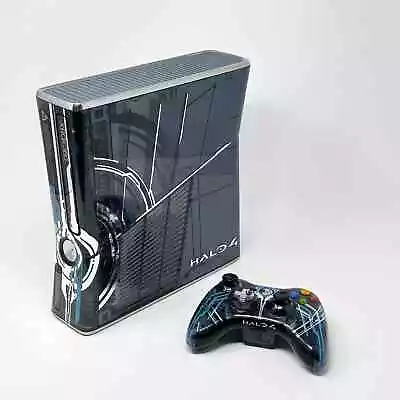 Xbox 360 S Slim Halo 4 Limited Edition 320GB Console + Controller Fully Tested • $199.95