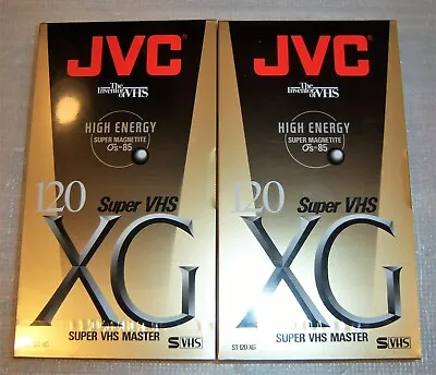 4 JVC SVHS XG ST-120 Professional Master Super VHS Blank Video Tapes SEALED • $30