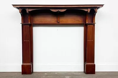 Reclaimed Edwardian Mahogany Fireplace Surround • £495