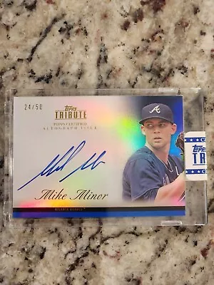 2012 Topps Tribute Auto Blue /50 Mike Minor #TA-MM2 Auto • $13.99