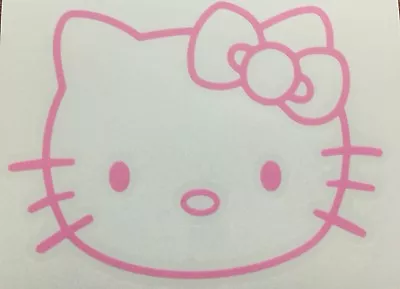 Hello Kitty With BOW Car Decal / Sticker Glitter Vinyl - Holographic - Oil Slick • $12.31