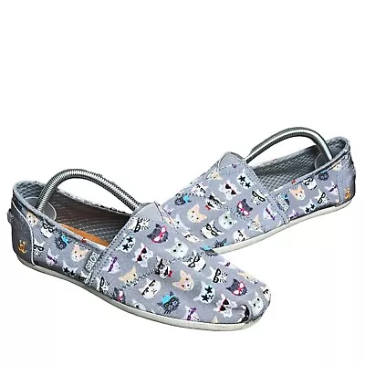 Bobs For Cats Skechers Womens Kitty Jam Slip On Shoes Size 9.5 Gray Memory Foam • £22.29