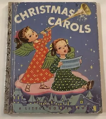 Christmas Carols A Little Golden Book 1946 Vintage Children Book Simon Schuster • $5.19