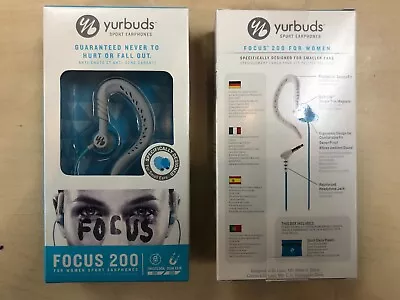 Yurbuds FOCUS 200 Sport Earphone FOR WOMEN In Skyblue / Grey • $19.95