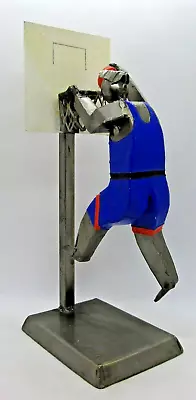 Vintage Arte Manuel Felguerez Iron Basketball Player Dunk Sculpture  • $149.25