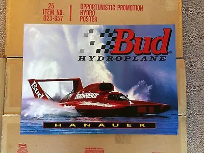 Miss Budweiser Chip Hanauer Hydroplane Poster NOS! Bud Boat Racing 1995 Vintage • $24.99